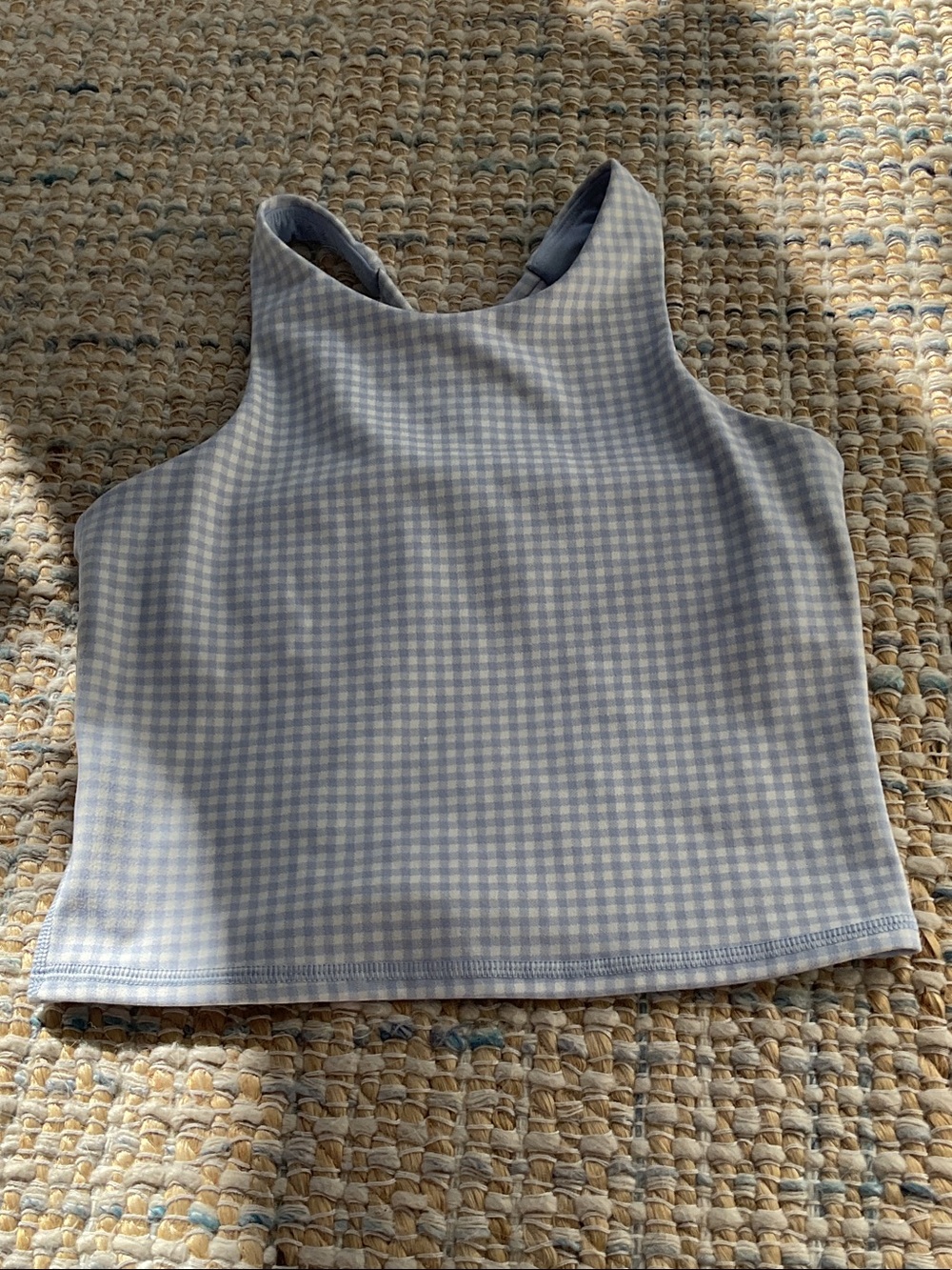 all in motion Light Blue Gingham Tank Top